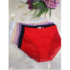 Трусики високі утягуючі з мережива 