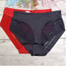 Трусики високі з шовк атласу в смужки ♥️