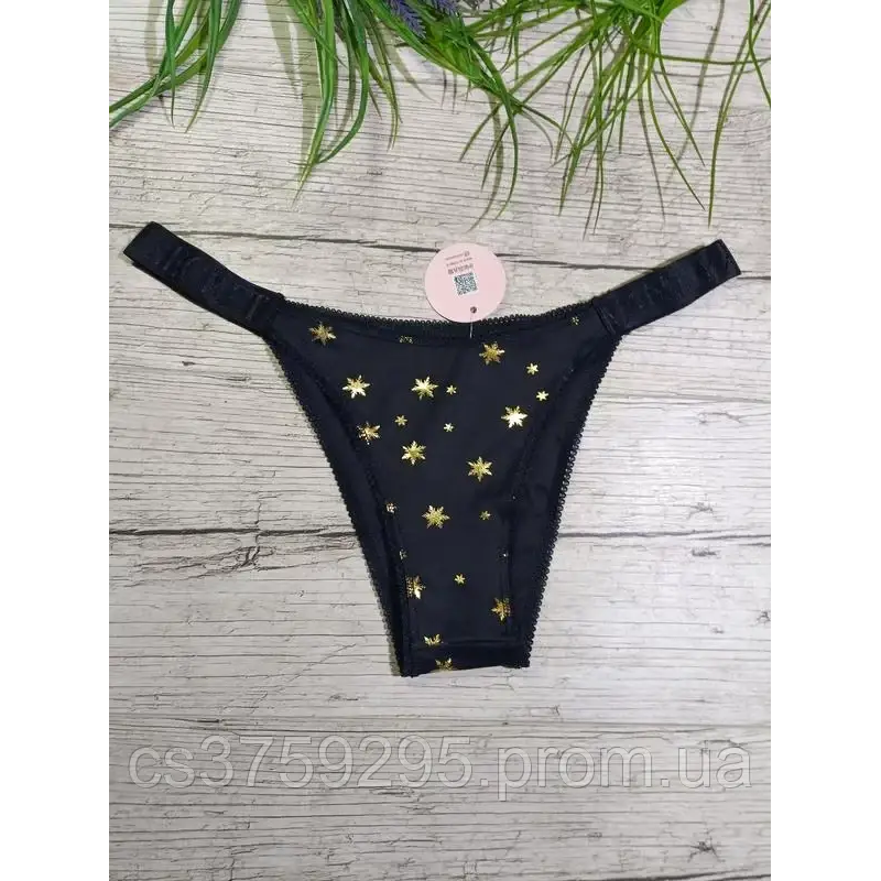 Трусики танга в золоті крижинки