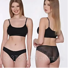 Трусики безшовні з мереживом ✨