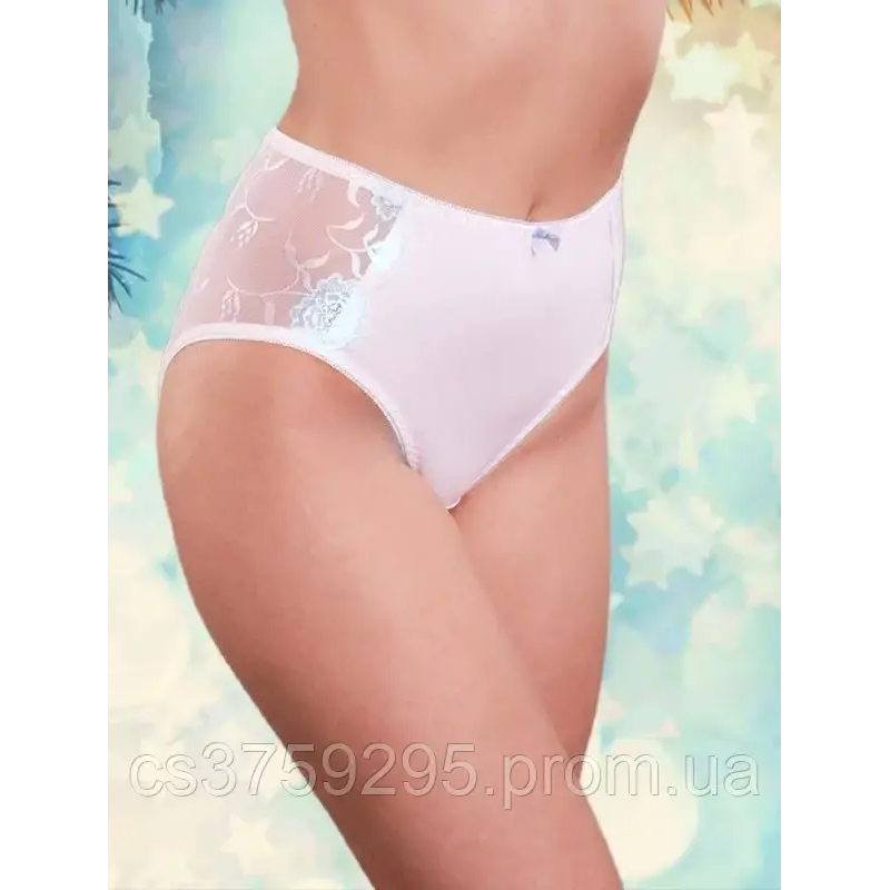 Трусики з бавовни з мереживом 