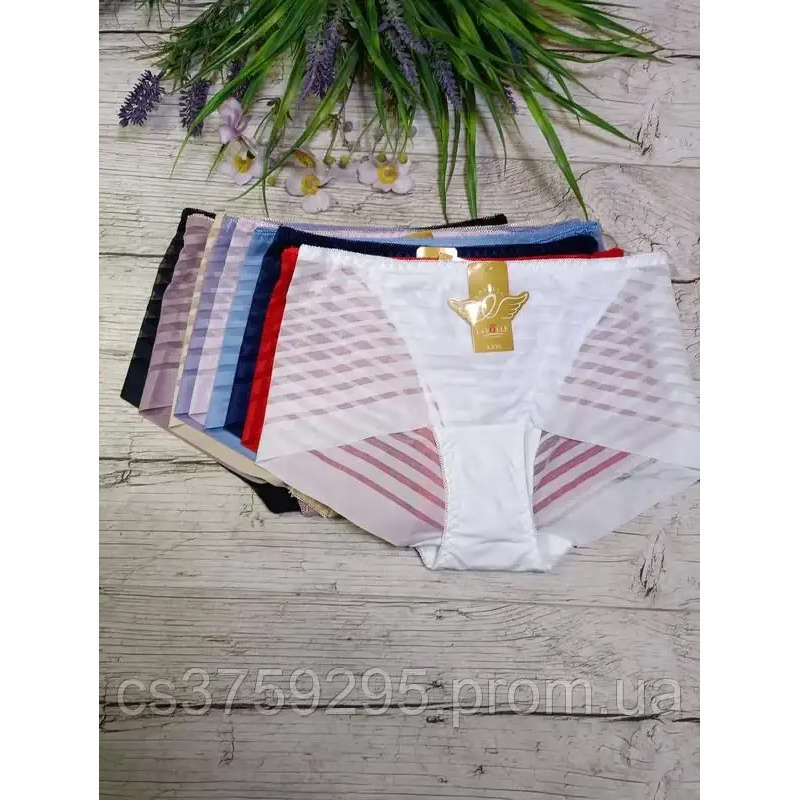 Трусики шортики з мікрофібри в смужки 