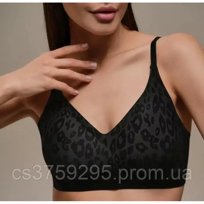 Бюстгалтер безшовний леопардовий