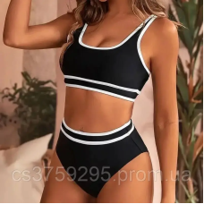 Купальник топ та високі трусики 