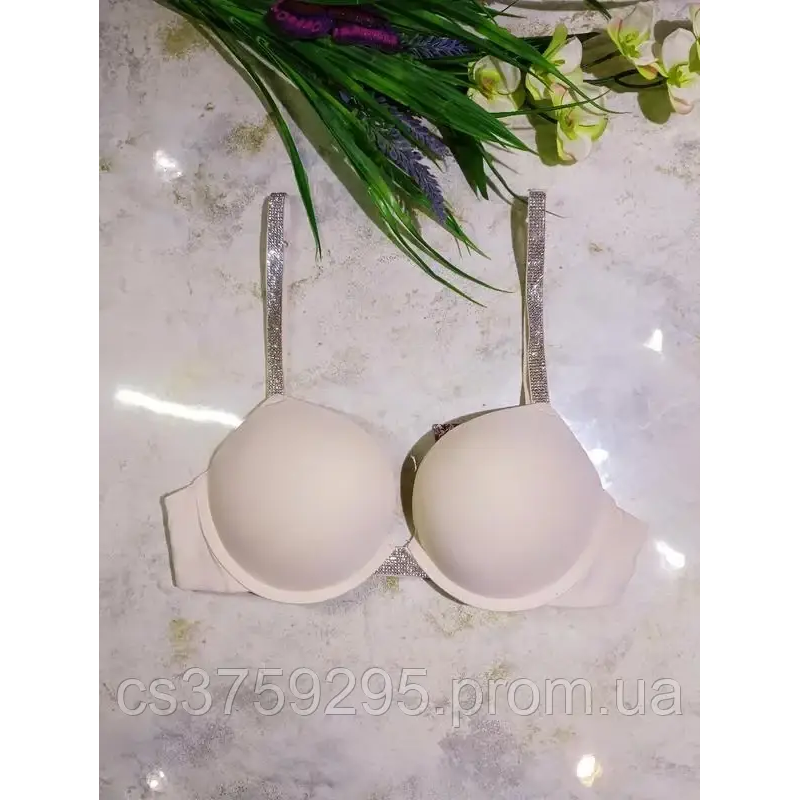 Бюстгалтер з пушап з брителями в стрази
