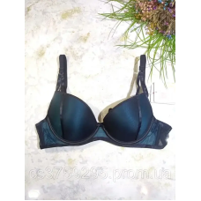 Бюстгалтер на кісточках без пушапу з сіточкою смарагд 