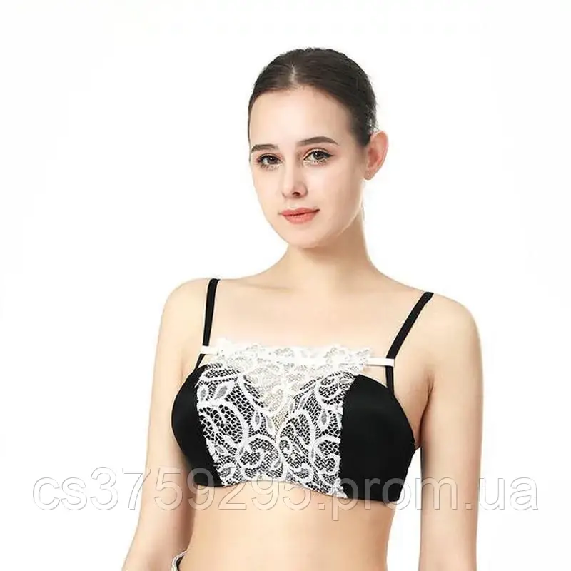 Мереживо з“ємне на декольте з застібками