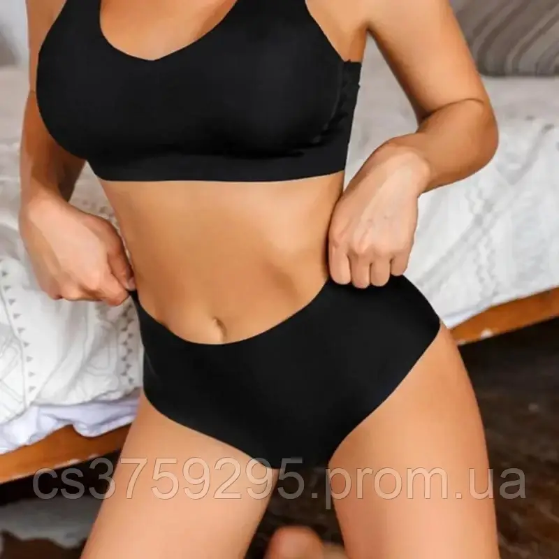 Бразиліани високі безшовні з широким боком з мікрофібри 