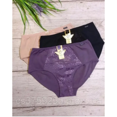 Трусики з бавовни з мереживом 