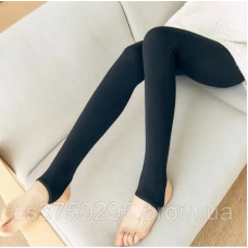 Легінси на хутрі з штрипкою 