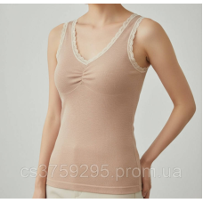 Майка тепла з мереживом 