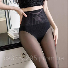 Колготи на флісі імітація голих ніжок з трусиками 