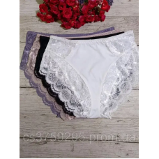 Трусики високі з мікрофібри з мереживом корегуючи
