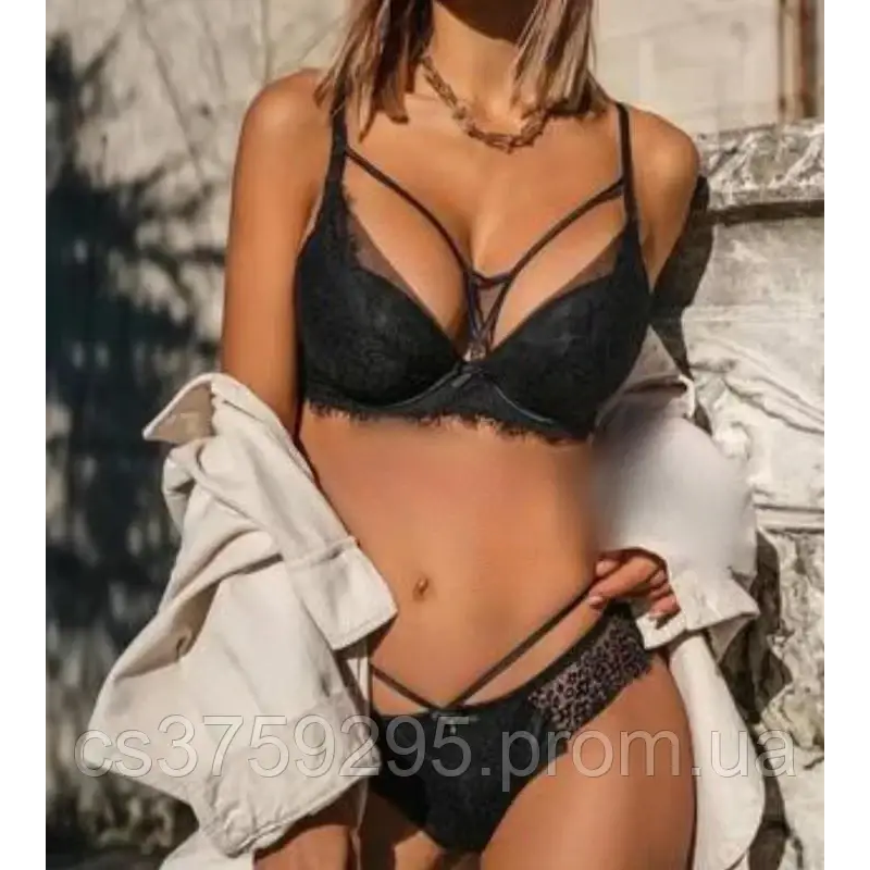 Комплект бюстгалтер та трусики з мереживом