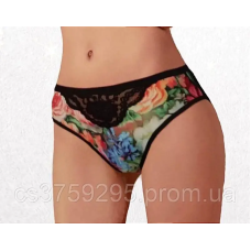 Трусики з бавовни з квітковим візерунком M