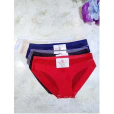 Трусики безшовні з вставками сіточки з мікрофібри 2XL, Синій