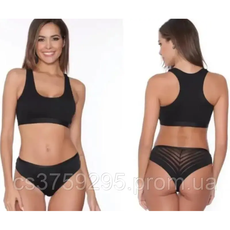 Бразиліани шовковисті безшовні високі в прозорі полоски