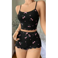 Домашній костюм в вишеньки 