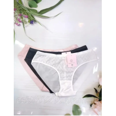 Трусики з мережива з сіточкою 