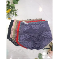 Трусики високі з мереживом 