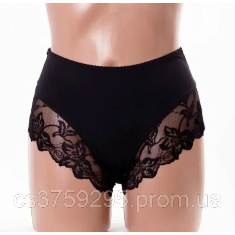 Трусики з мікрофібри з мереживом 