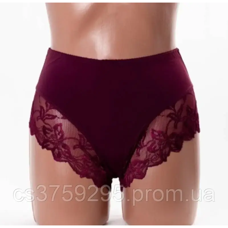 Трусики з мікрофібри з мереживом❤️ 2XL