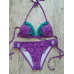 Купальник фіолетовий з бірюзою на зав“язках