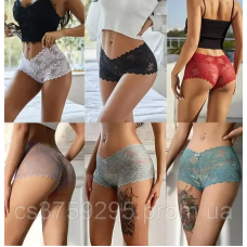 Трусики шортики з стрейч мережива ✨